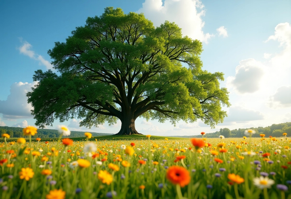 arbre fleuri